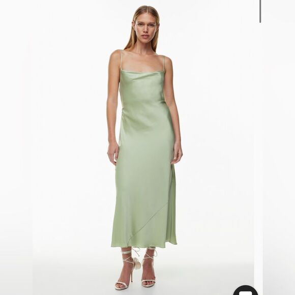NWT Aritzia Ten Affection Satin Maxi Dress - Picture 1 of 6